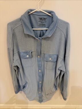 Boys Lie - Inside Out Jacket in Baby Blue - purchased from Revolve - one size